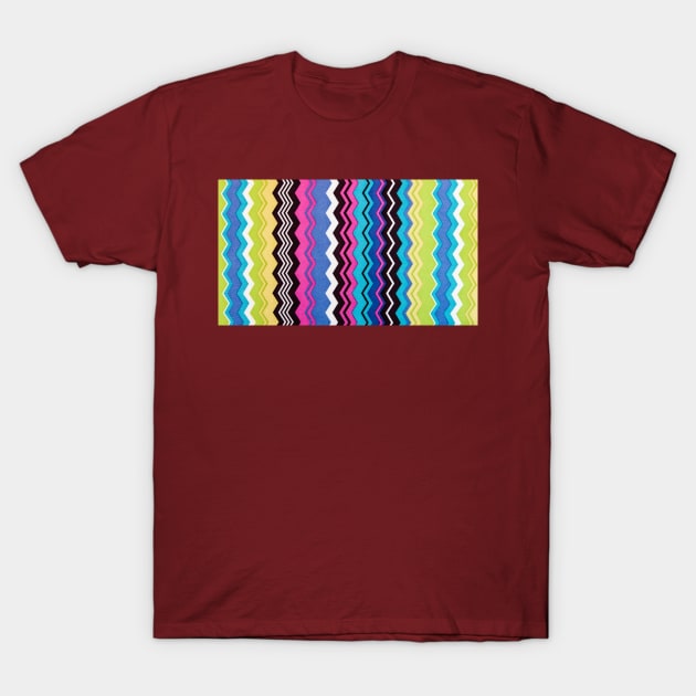 Canvas print digital vertical waves T-Shirt by RubyCollection